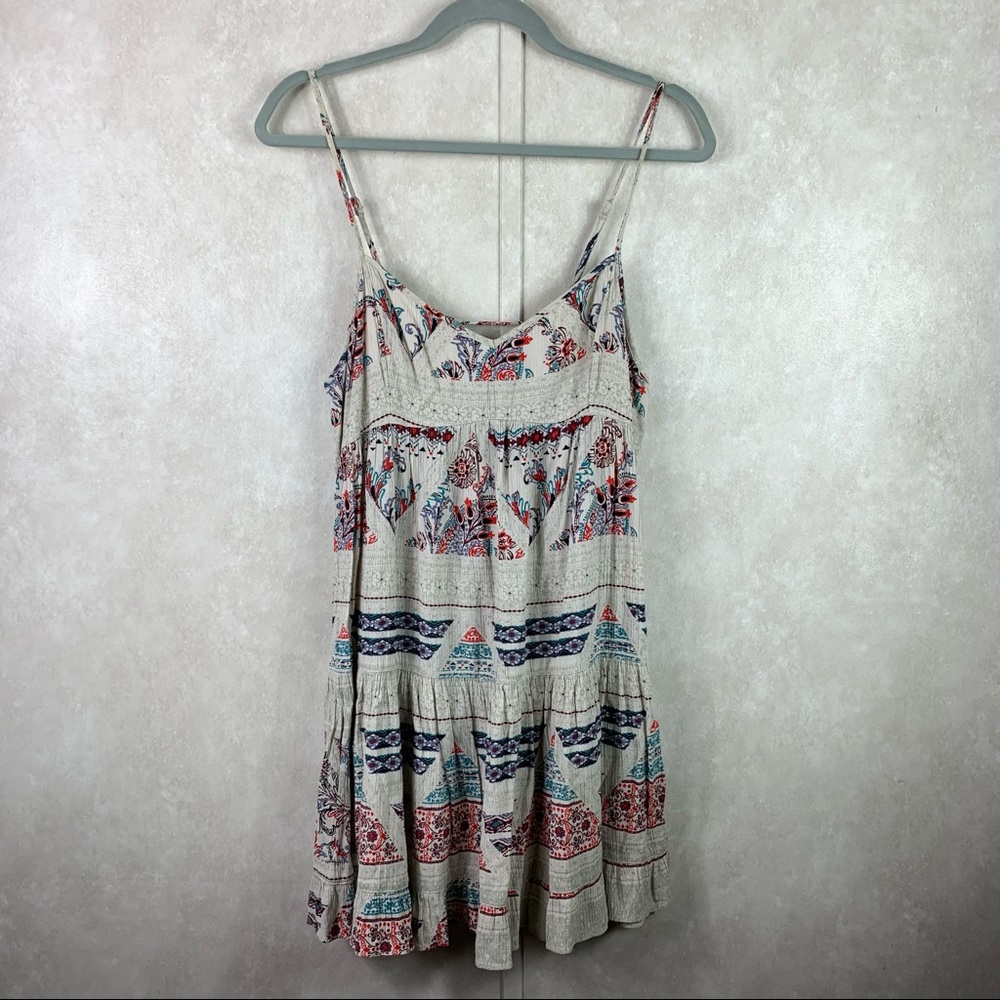 American eagle spaghetti strap mini flounce dress